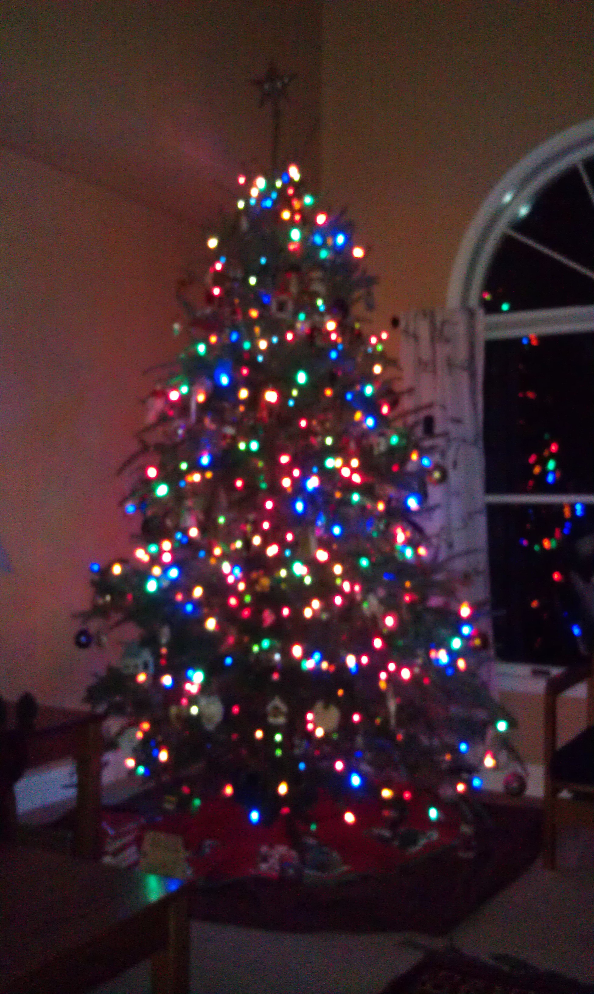 Christmas Tree Decorating Ideas Multi Colored Lights | Interior Home ...